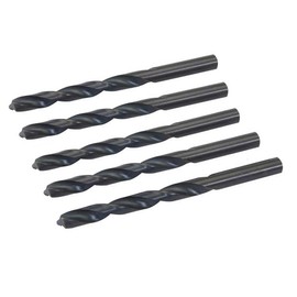 Dapetz ® 5pcs HSS-R Jobber Drill Bits 8.5mm High Speed Steel 4341 Roll Forged Straight Shank Twist Drill Bits Black Oxide For Metal Steel Plastic Wood