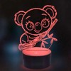 Optical Illusion 3D Koala Night Light 16 Colors Changing USB