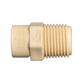 1/2" 10pcs CPVC Male Adapter Fittings Coupling Male Thread to Slip (Socket）Beige (1/2 inch)