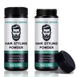 Hair Styling Powder for Men, 2PCS Hair Styling Texturising Powder, Hair Texture Powder, Long-lasting Hold, Easy to Apply, Non-greasy, Matte Texture Hair Powder for Men & Women All Hair Type, 20g
