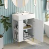 LUMISOL 21.6" Small Bathroom Vanity with Sink, Narrow Bathroom Vanity