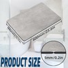 LEEGAWU Bath Mat-Rubber Backing Non SlipThin Bathroom Rugs Fit Under
