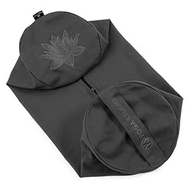 Yoga Studio Replacement Organic Cotton Bolster Covers with Handle and Zip (Graphite Grey)