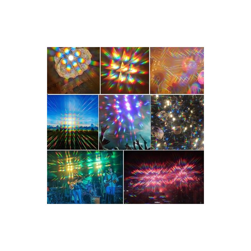 [KYO] Kaleidoscope Glasses, 3D Diffraction Glasses, Watching Light Changing, Valentine's