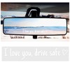 3pcs I Love You Drive Safe Decal, Car Rearview Mirror