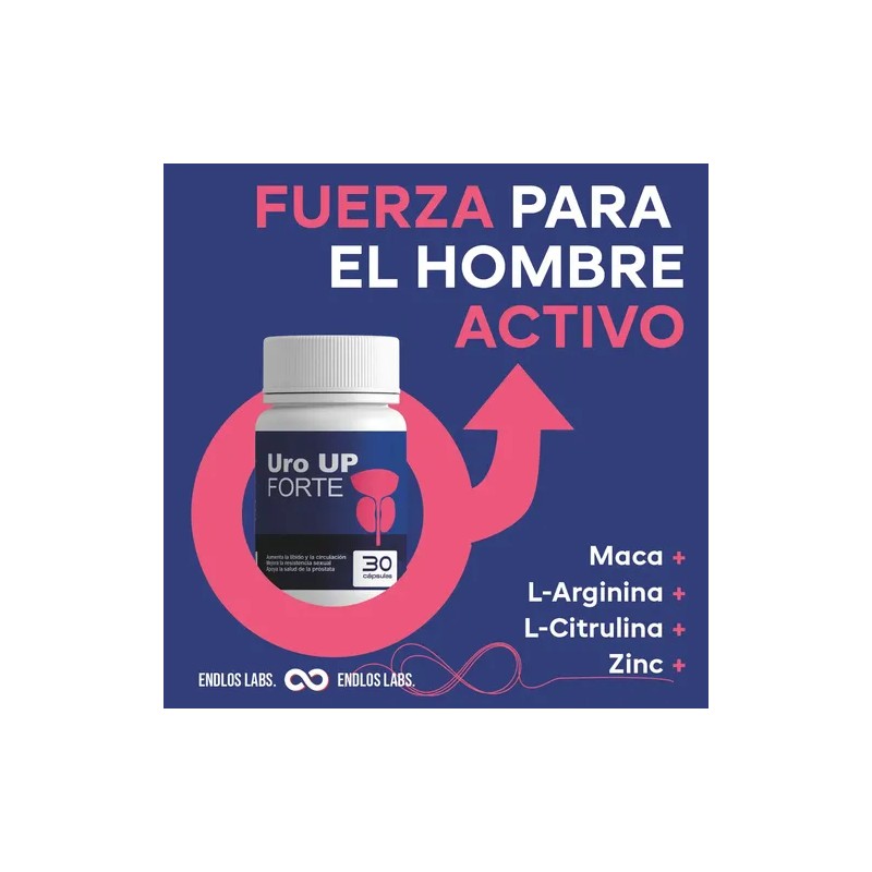 Uro Up Forte | 30 Capsulas | Suplemento Para La