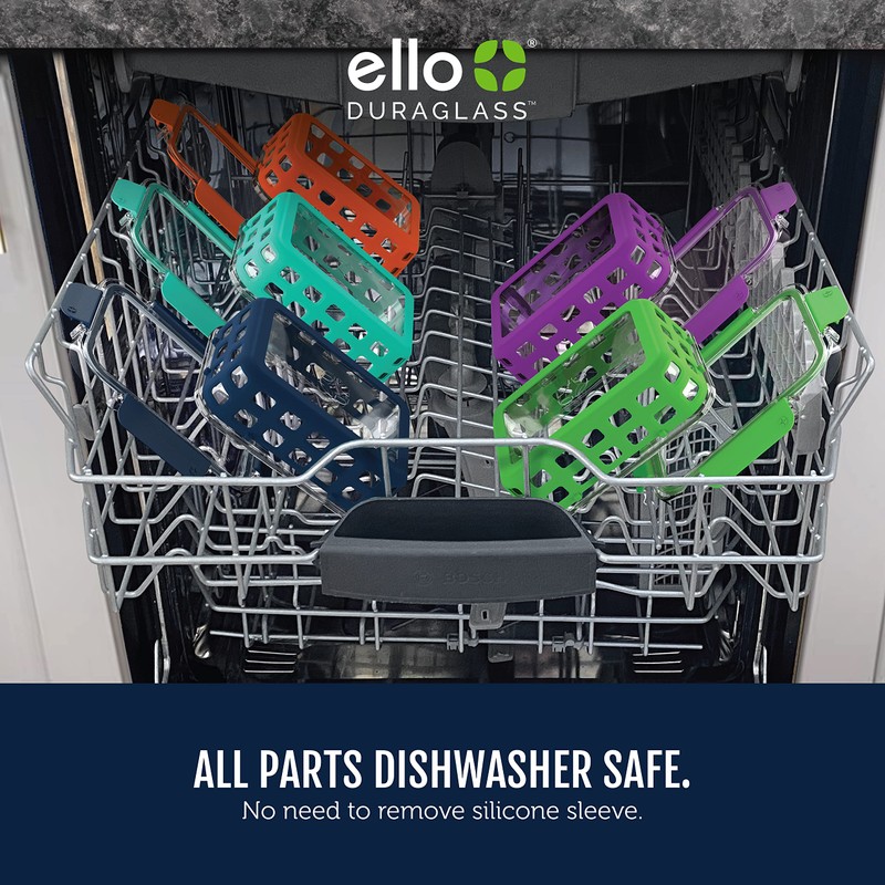 Ello Duraglass 3.4 Cup Meal Prep Sets 10Pc, 5 Pack
