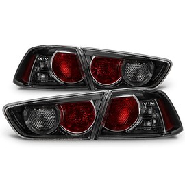 For Mitsubishi Mit Lancer Evolution EVO X 10 CZ4A Black Smoked Tail Brake lights Lamp