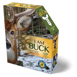 Madd Capp Puzzles - I AM Buck - 550 Pieces - Animal Shaped Jigsaw Puzzle