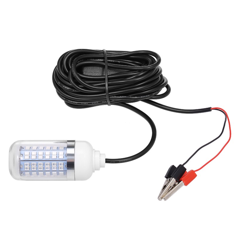 12V 15W Underwater Fishing Attract Light LED Lamp Fish Finding