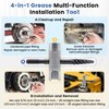 KCMOSGI 2 Pcs Grease Fitting Tool, 4-in-1 Grease Zerk Fitting