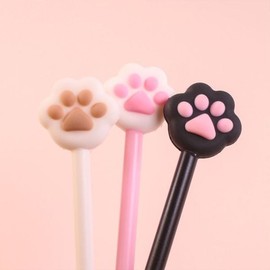 3 Types of Cat Paw Ballpoint Pens / Kitty Pens Cute and Pretty Characters / 고양이 발바닥 볼펜 3종냥이 펜 귀여운 예쁜 캐릭터