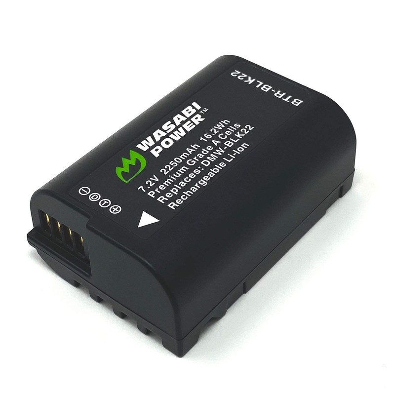 Wasabi Power Battery (4-Pack) for Panasonic DMW-BLK22 and Panasonic Lumix