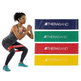 THERABAND - Bucles de Resistencia Profesional, Mini Banda de látex para Ejercicio en casa y Pilates de la Parte Inferior del Cuerpo, Crossfit, Yoga, Estiramiento, Terapia física, Entrenamiento de