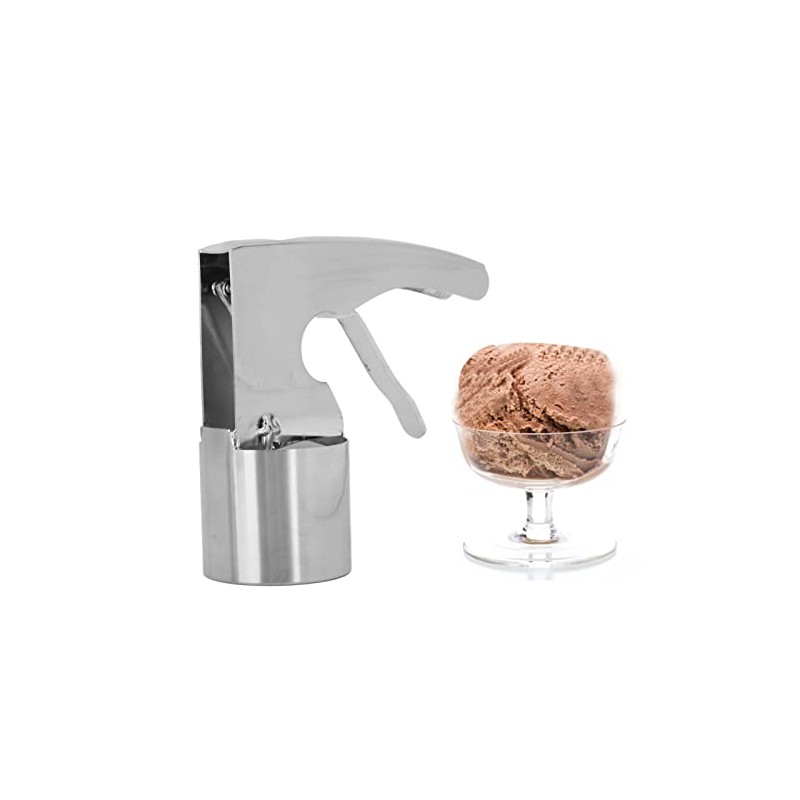 Cuchara Cilíndrica para Helado, Cuchara para Helado de Acero Inoxidable