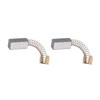 Rebower Carbon Brush [For Power Motor] - 17mmx8mmx6mm/Black Goldtone/Pack of