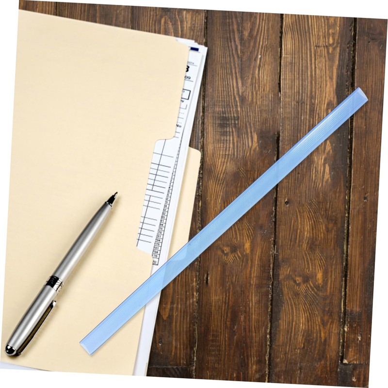 LALAFINA 20Pcs Transparent Binding Bars for Report Covers Strong Hold