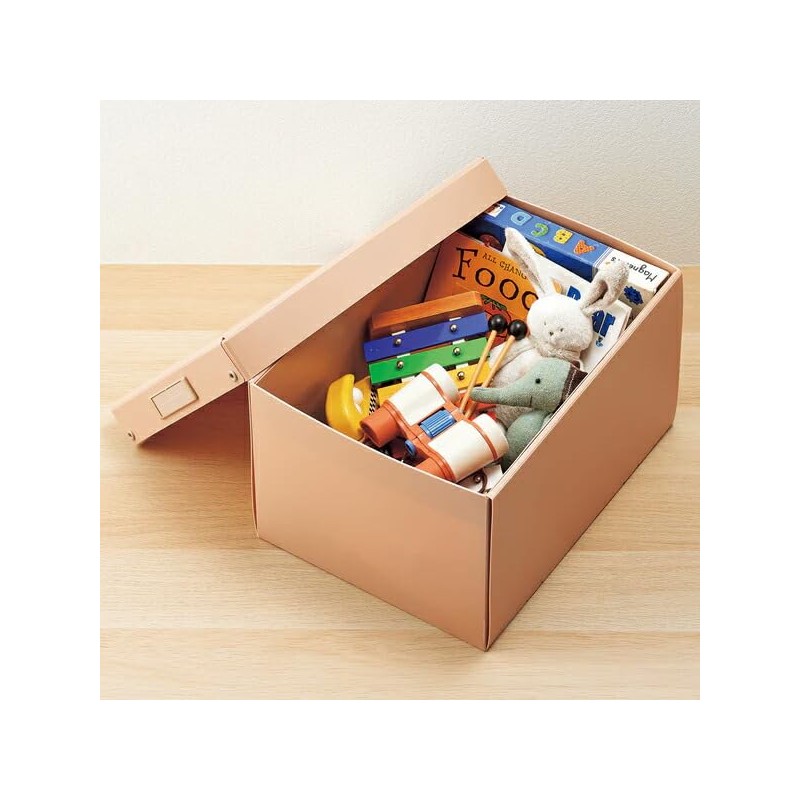 LIHIT LAB. Roomy Folding Box, Deep, A4, Gray A-794-27