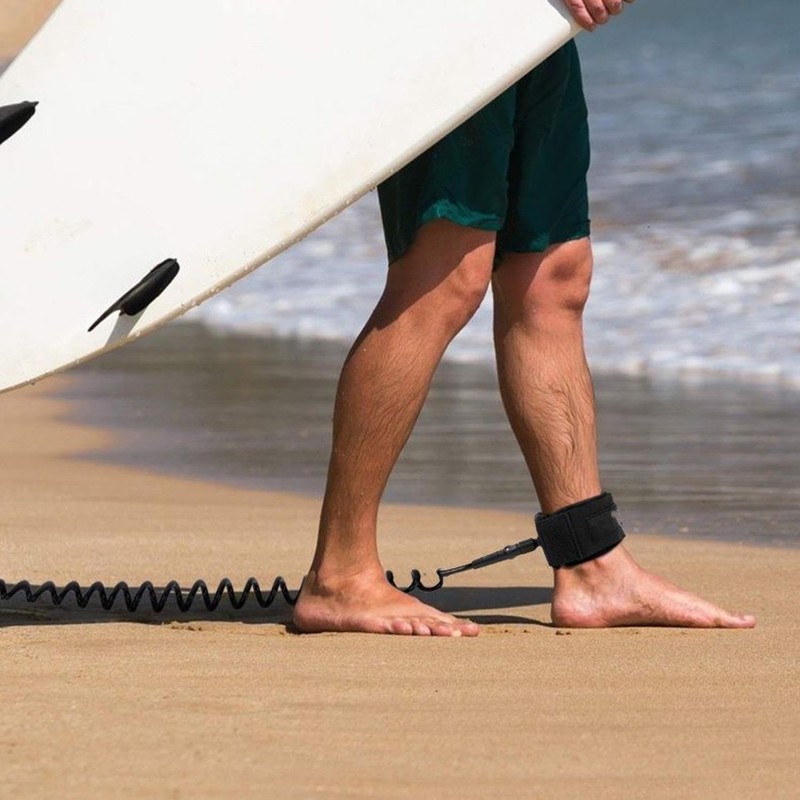 2 Pieces Black Surf Rope, Elastic Surf Rope, Surfboard Leash,