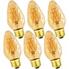 LEOOLS E26 Vintage Edison Bulbs 6W Dimmable LED Bulbs 2700K