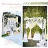 Wedding Arch Draping Fabric,2 Panels 28" x20ft Ivory and Cream