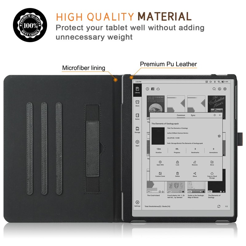 TOPCASE Case for BOOX Go 10.3 Inch 2024 Tablet, Can