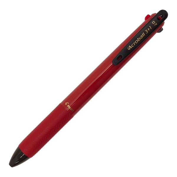 Pilot 多機能ペン アクロボール3+1 3色ボールペン(黒・赤・青) 0.7mm+シャープ【バーガンディー】