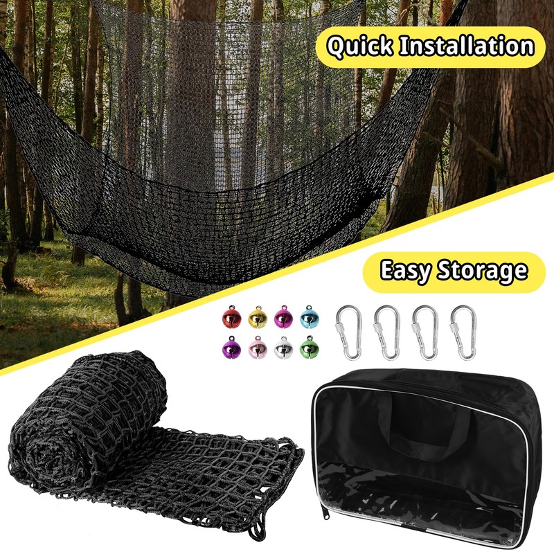 Toriexon Climbing Cargo Net - 6.5' x 9.8', Double Layer