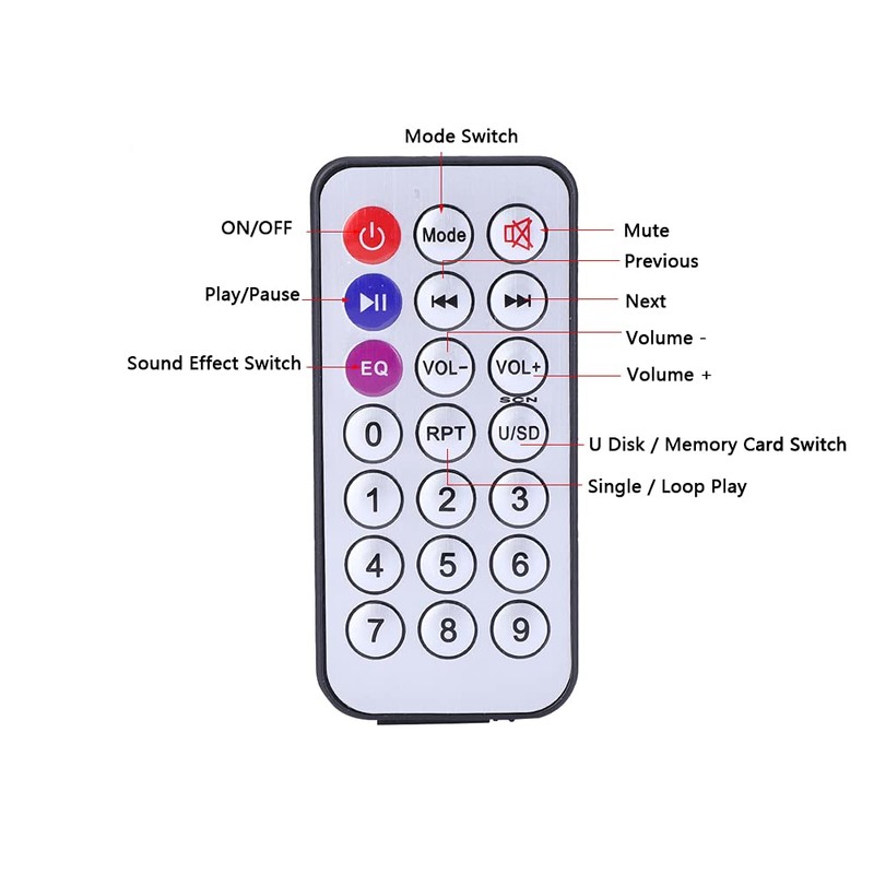 MP3 Decode Board, Family Auto Lossless IR Remote Decode Module