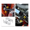 X AUTOHAUX 5pcs AN4 Hose Separator Clamp Fuel Line Connector