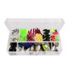 120Pcs Fishing Lures Sea Bass Set Mixed Spinners Hard and