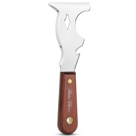 Bates- Paint Scraper, 9 in 1 Painters Tool, Mahogany Wooden Handle, Paint Scrapers for Wood, Painters Tool, Painters Knife, Paint Scraper for Painting, Putty Knife, Metal Scraper, Spackle Knife