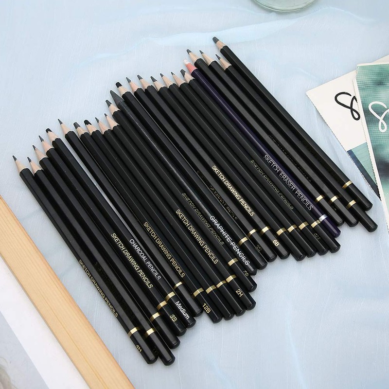 Garosa Sketching Pencil Set Drawing Sketch Pencil 8B, 7B, 6B,