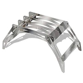 HAC 2828 Self-assembling Cooker Stand, W12.0 x D6.3 x H5.3 inches (30.5 x 16 x 13.5 cm), Silver