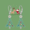 Celtic Christmas Tree Earrings Christmas Earrings Women Dangle Xmas S925