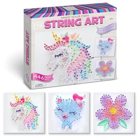 Hapinest Kit de Arte con Hilo para Niños de 10 a 12 Años en Adelante, Kit de Arte con Hilo 3D para Adolescentes, Regalos de Cumpleaños para Niñas Preadolescentes de 10 a 11 a 12 Años en Adelante, Hace