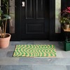 TOWN & COUNTRY TERRA Emmett Groovy Checkerboard Door Mat, Natural