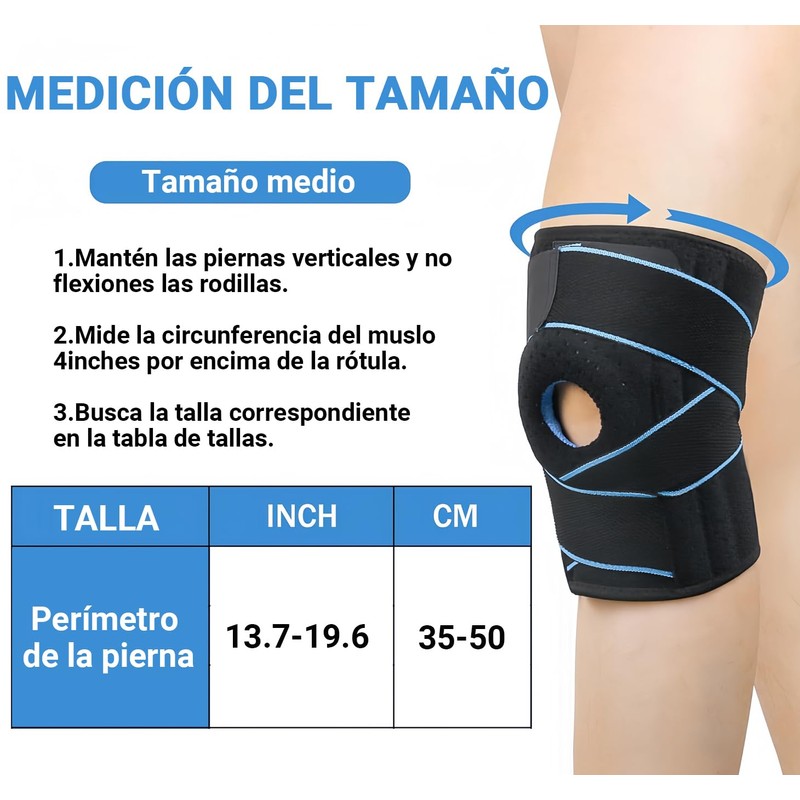2 Piezas Rodilleras Deportivas El?sticas Ajustables