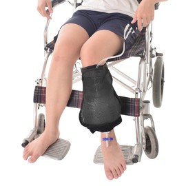 WEEOATAR Leg Bag Holder Urinary Catheter Supplies, Breathable and Easy to Use Catheter Stabilization Device with Pocket for Urine Collection Bags for Men and Women (Black)