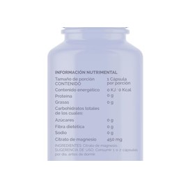 Citrato de Magnesio 450 mg - Maximo pureza - Gaxiolla Wellness
