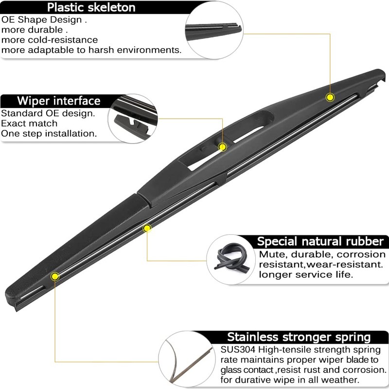 3 Wipers Replacement for Honda HRV HR-V Windshield Wiper Blades