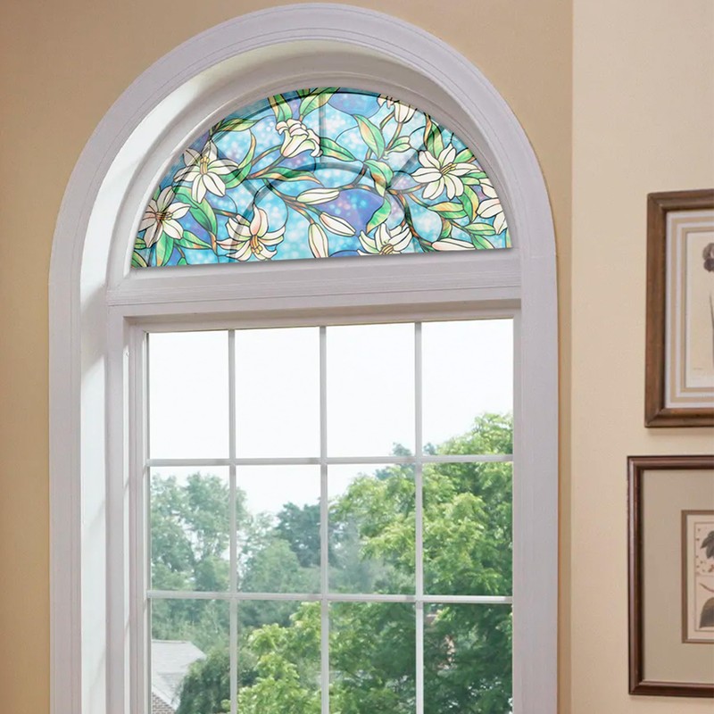 Autotech Park Precut Custom Arched Window Film, Orchid Design, up