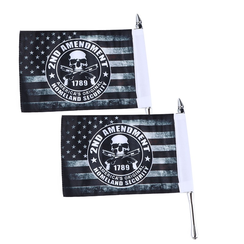 Trunk Lid Flag Pole Mount Kit with Homeland Security Flag