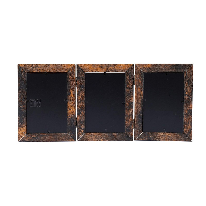 Gmllary 4x6 Three Picture Frames Hinged Folding Photo Frames Vertical