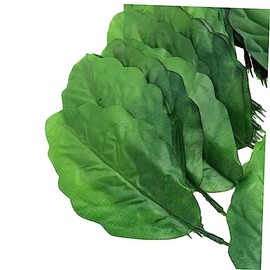 Kit De 100 Hojas De Plantas Artificiales Hojas De Girasol Falsas Realistas Accesorios Decorativos para Plantas del Hogar Color Verde Claro para...    