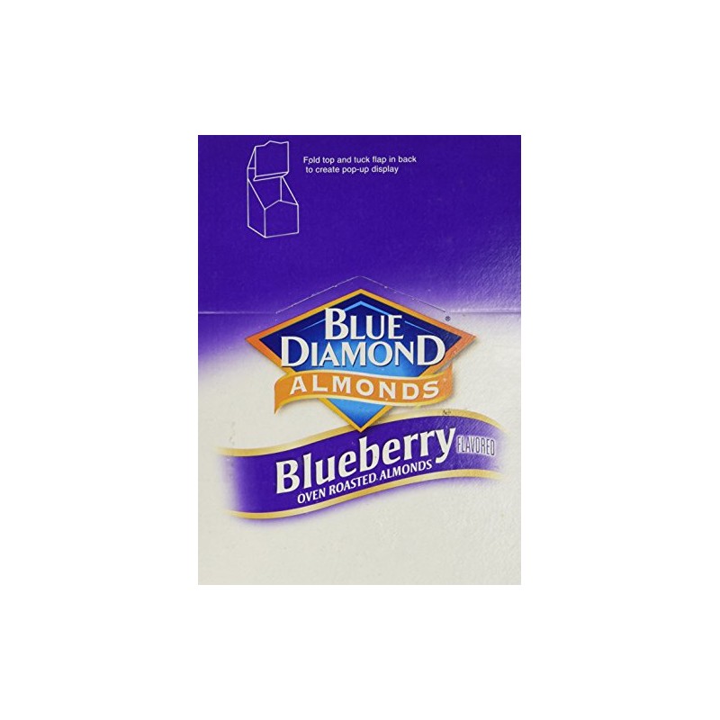Blue Diamond Blueberry Flavored Almonds, 1.5 Ounce (Pack of 12)