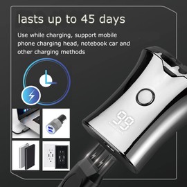 Mini afeitadora eléctrica de viaje para hombres - maquinilla de afeitar electrónica lavable de bolsillo - afeitadora de barba inalámbrica portátil recargable para hombres - afeitado eléctrico rotativo en seco y húmedo