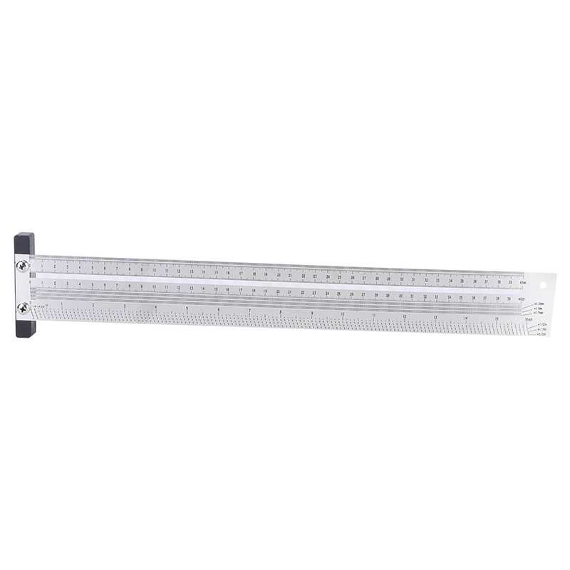 Ultra Precision Marking Ruler Stainless Steel Woodworking Scribing Ruler Gauging