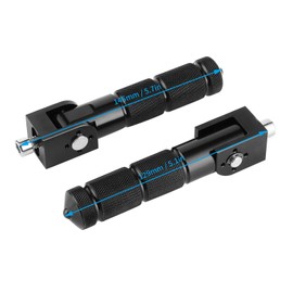 Watris Veiyi 2PCS Motorcycle Foot Pegs, Electric Motorcycle Pegs with 2 Mounting Screws, for Most Motorcycle Electric Car(Black)