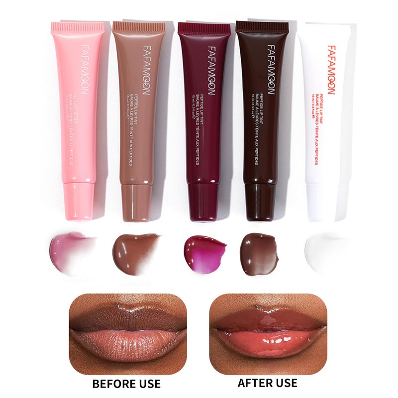 FARSEE Brillo labial hidratante de larga duración, gelatina, lápiz labial